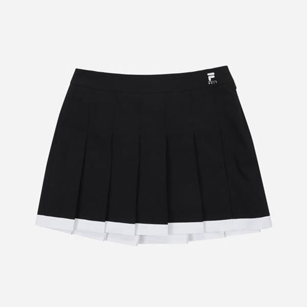 Fila Golf Wrinkle Women's Culottes - Black,NZ 245-12495